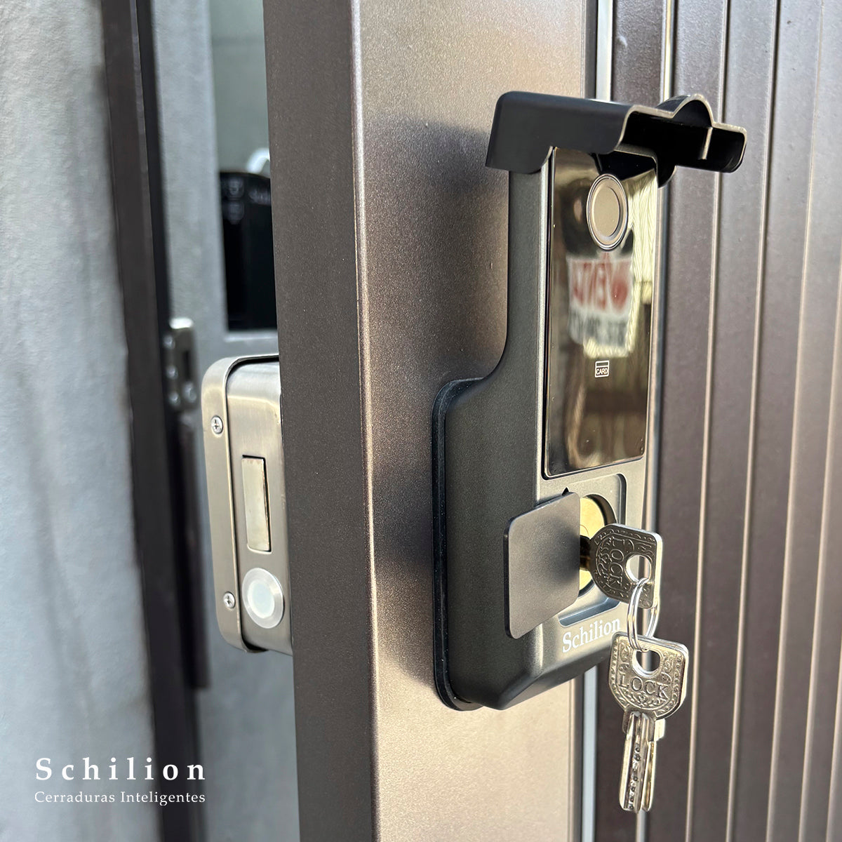 Cerradura Smart RimLock Sobreponer Electrónica Bluetooth Exterior o Interior