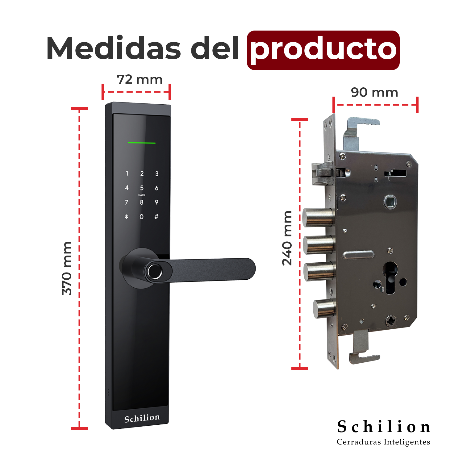 Puertas de Seguridad - Cerradura Electrónica Inteligente Alta Seguridad