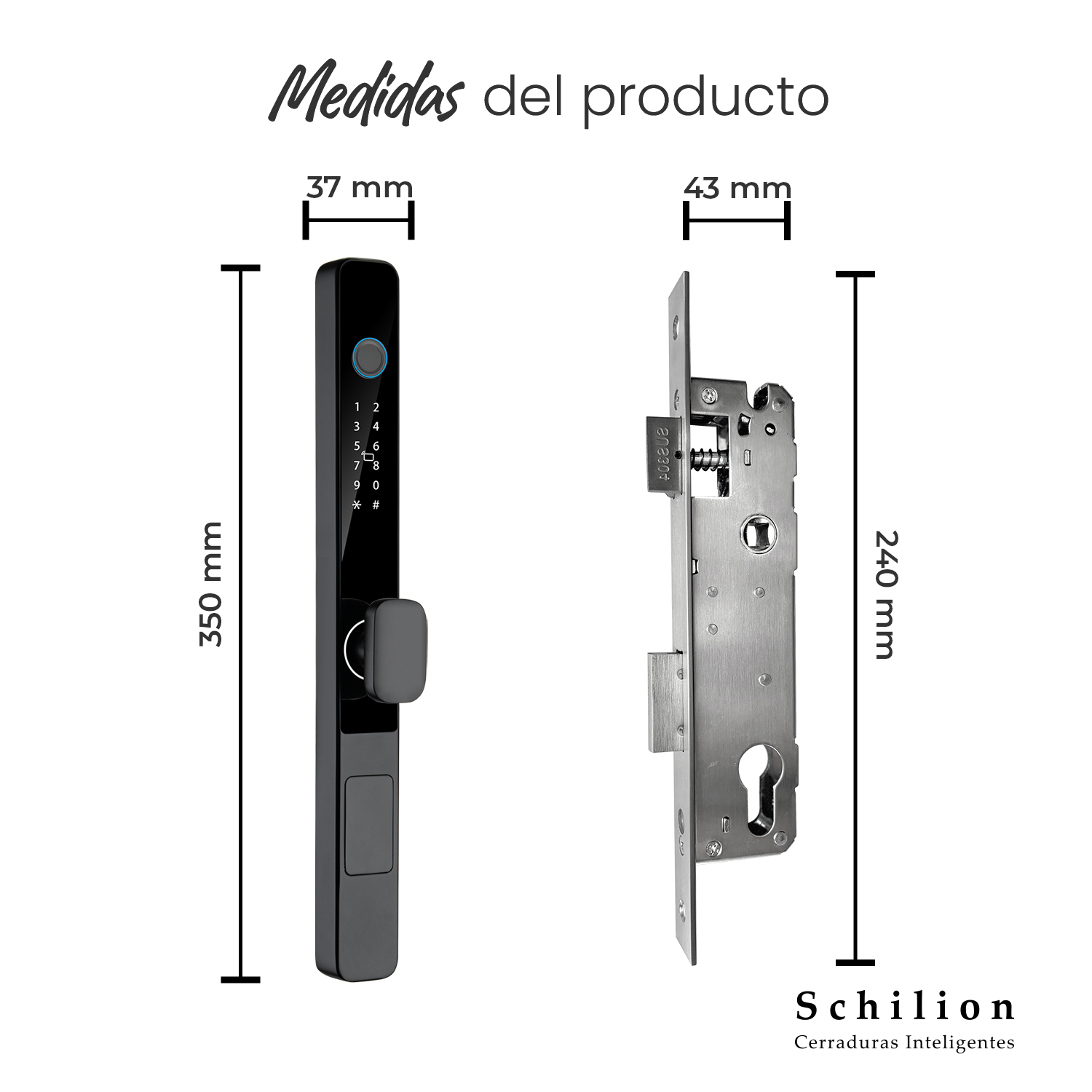 Cerradura Electrónica Inteligente Puerta Abatible