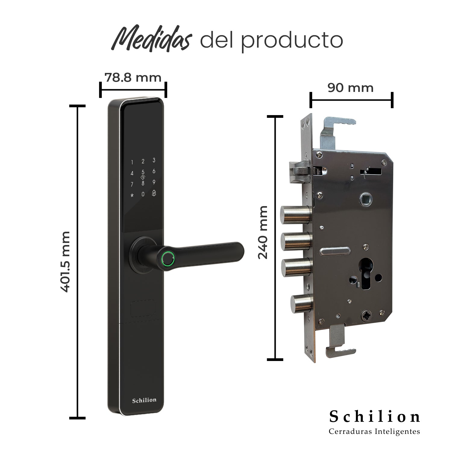 Puertas de Seguridad - Cerradura Inteligente Doble Huella