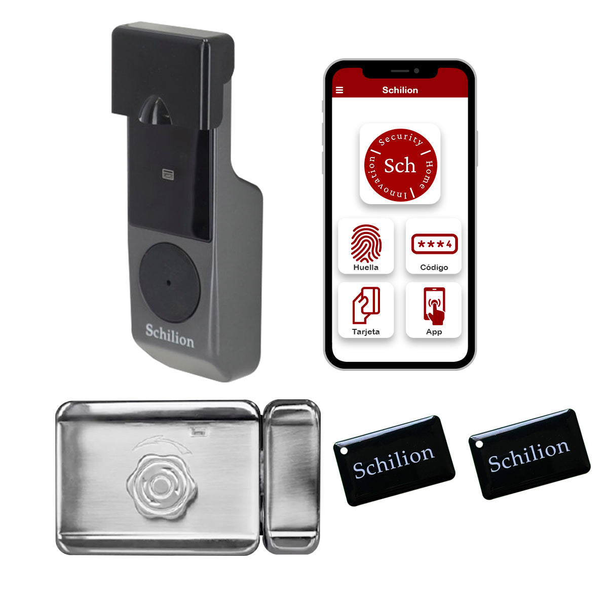 Cerradura Smart RimLock Sobreponer Electrónica Bluetooth Exterior o Interior