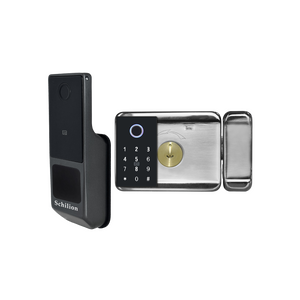 Cerradura para cocheras y rejas con huella digital y código