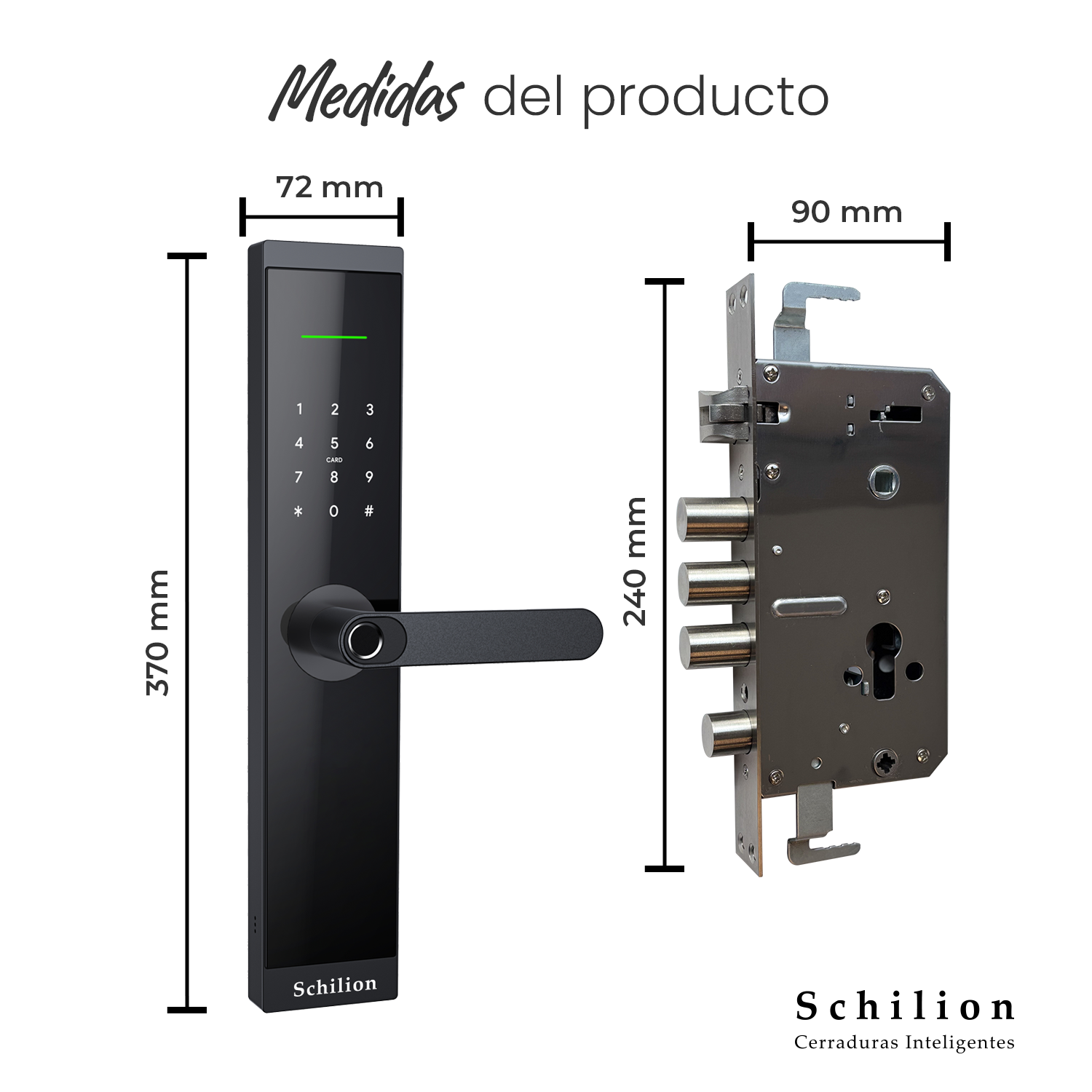 Puertas de Seguridad - Cerradura Electrónica Inteligente Alta Seguridad