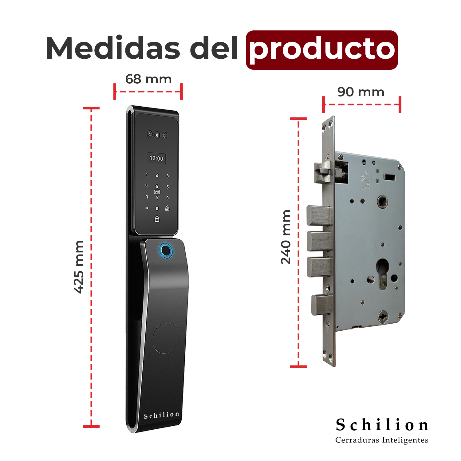 Cerradura Reconocimiento Facial, Cámara, Video y Timbre