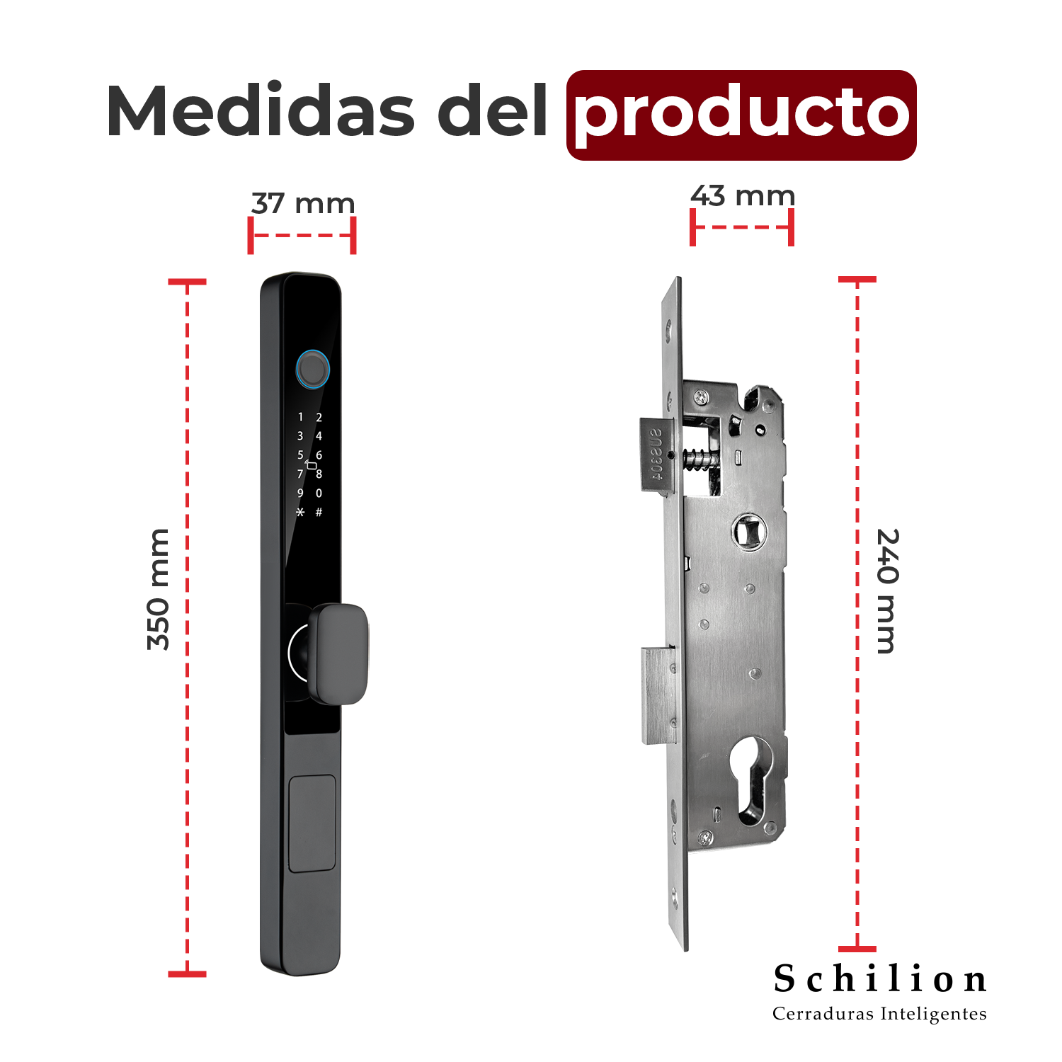 Cerradura Electrónica Inteligente Puerta Abatible