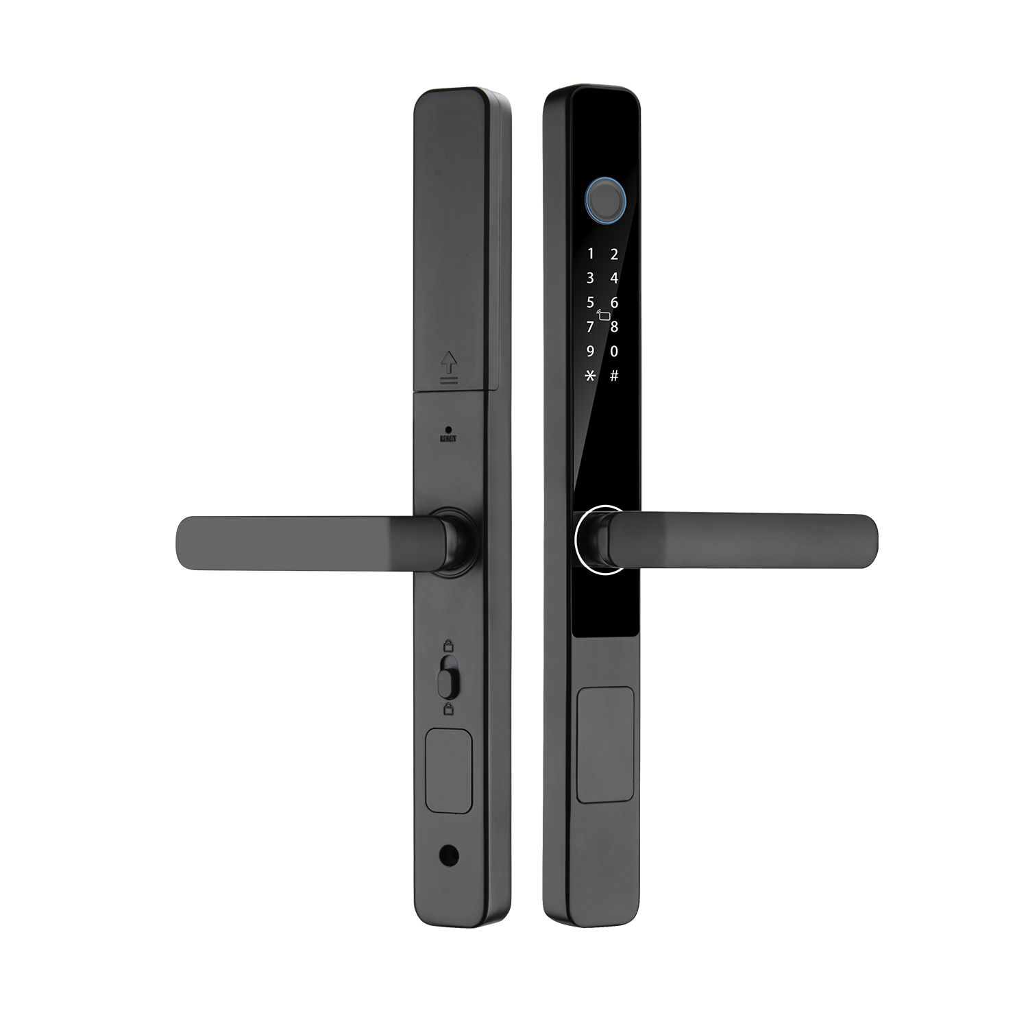 Cerradura Inteligente con Manija para Puertas Abatibles